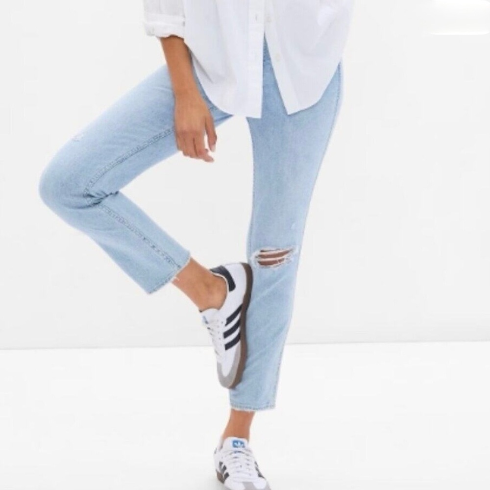 GAP Vintage Slim Mid Rise Light Destroy Jeans 30/10R
